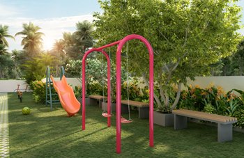 Safe and colorful children’s play area at PB Tigris Apartments in Thrissur designed for fun and learning