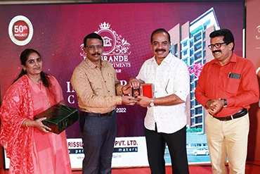 Key Handing Over of TBPL Rio Grande, Apartment 2B to Mr. Akhil Sathyan & Febina Akhil