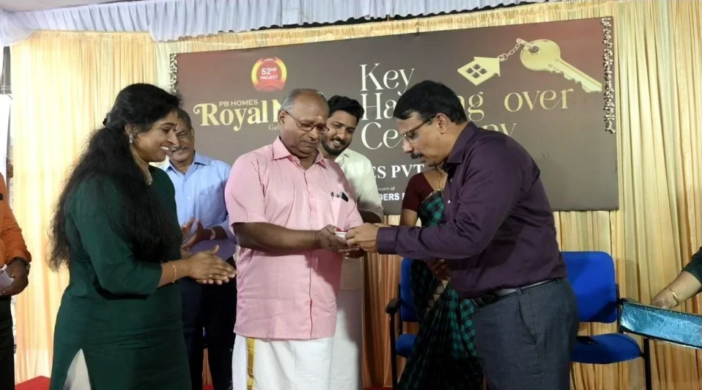 Key Handing Over of PB Royal nest , Villa 7 to Mrs. Soumya Sajin