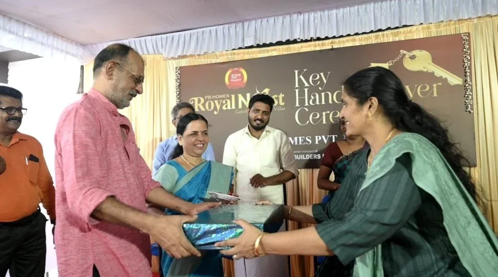 Key Handing Over of PB Royal nest , Villa 9 to Mr. Gopalakrishnan & Sunitha