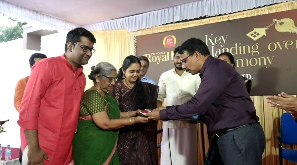 Key Handing Over of PB Royal nest , Villa 2 to Mr. Sreekumar & Ambika