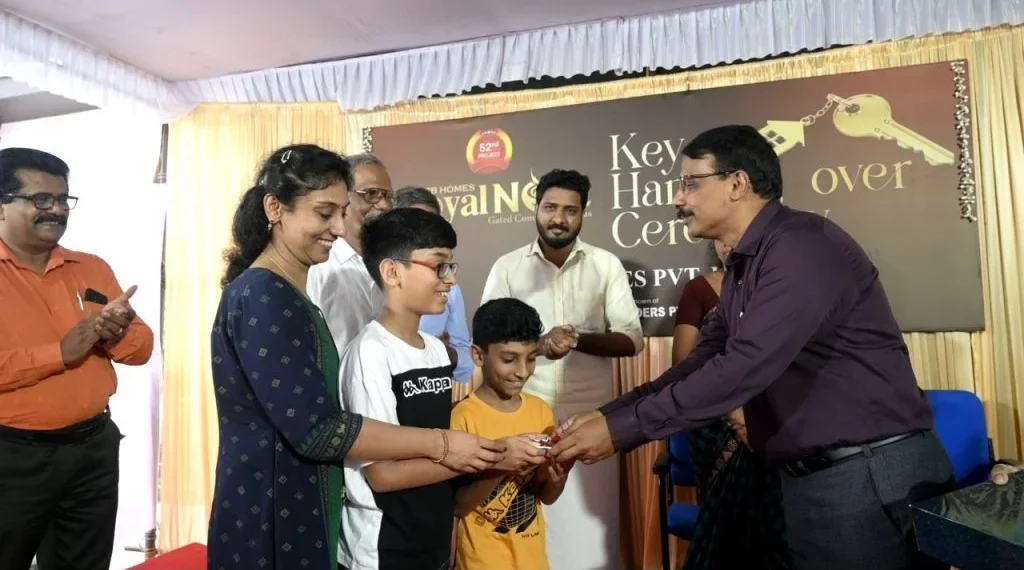 Key Handing Over of PB Royal nest , Villa 8 to Mrs. Divya Shaju
