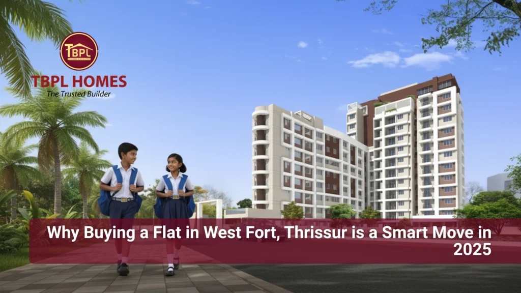 Flat in West Fort Thrissur – ready to occupy 3 BHK apartments by TBPL Homes