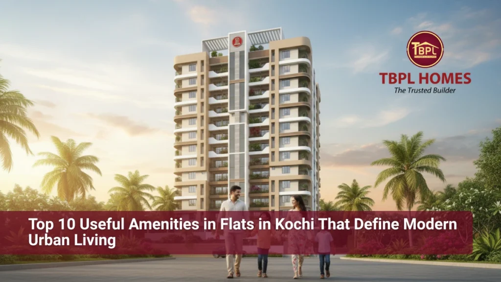 Family enjoying modern amenities in luxury flats at PB Zaire, Palarivattom, Kochi