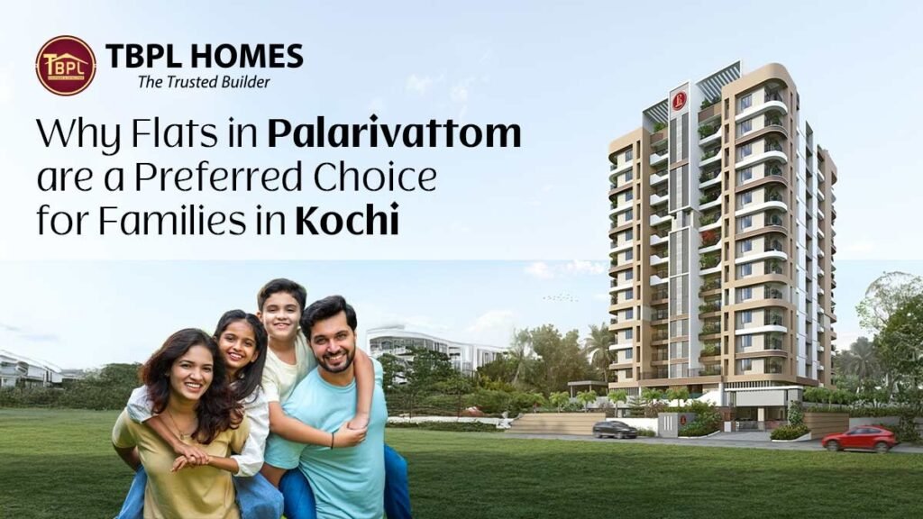 Modern apartment buildings in Palarivattom Kochi
