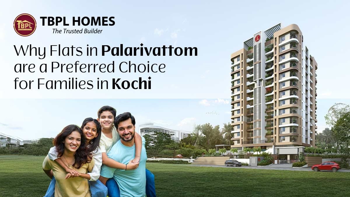 Modern apartment buildings in Palarivattom Kochi