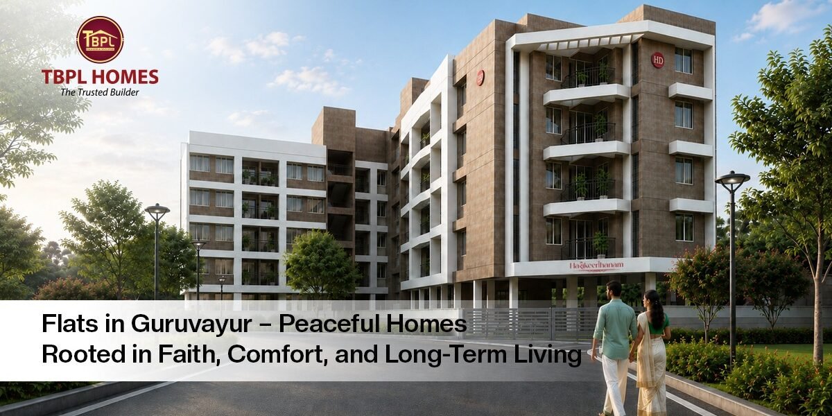 Flat in Guruvayur near temple showing peaceful residential apartments in Kerala