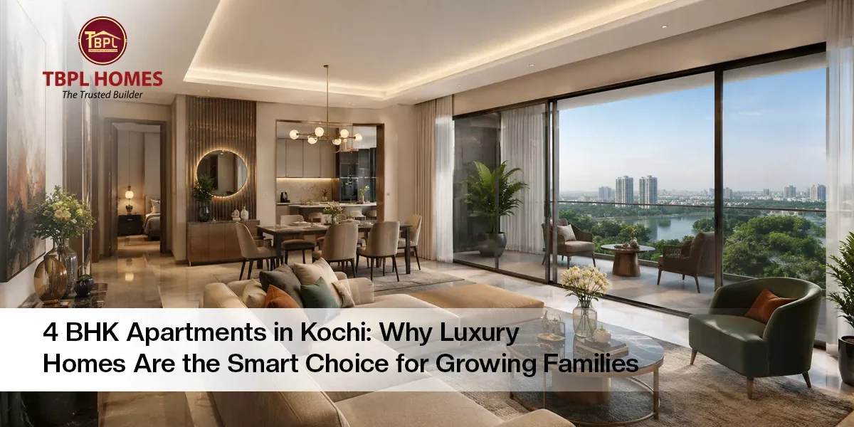Spacious 4 BHK apartments in Kochi with modern interiors and family-friendly design