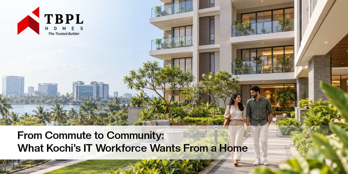 Modern residential apartments in Kochi representing connected community living for IT professionals
